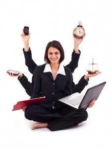 Multitasking. Image from www.Christmaholic.nl