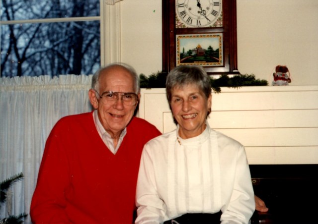 Dad and Mom, December, 1990