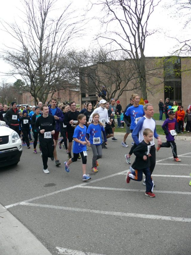 At the Calvin Spring Classic. I'm in the white hat. Photo by Carlie Bergsma/Chimes